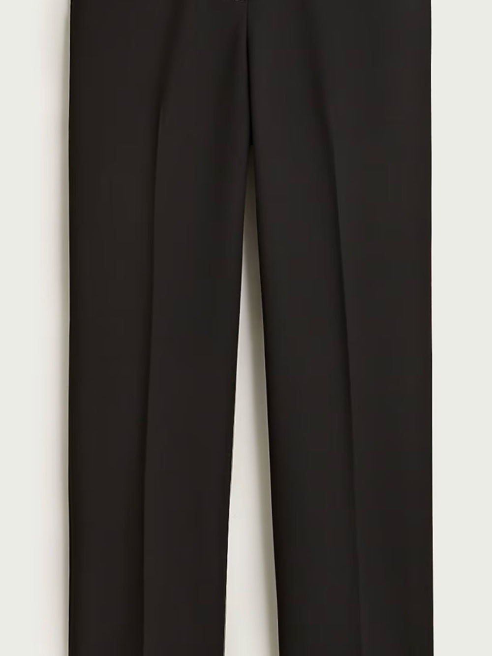 J Crew Plus Kate Classic Straight-Leg Trousers in Black